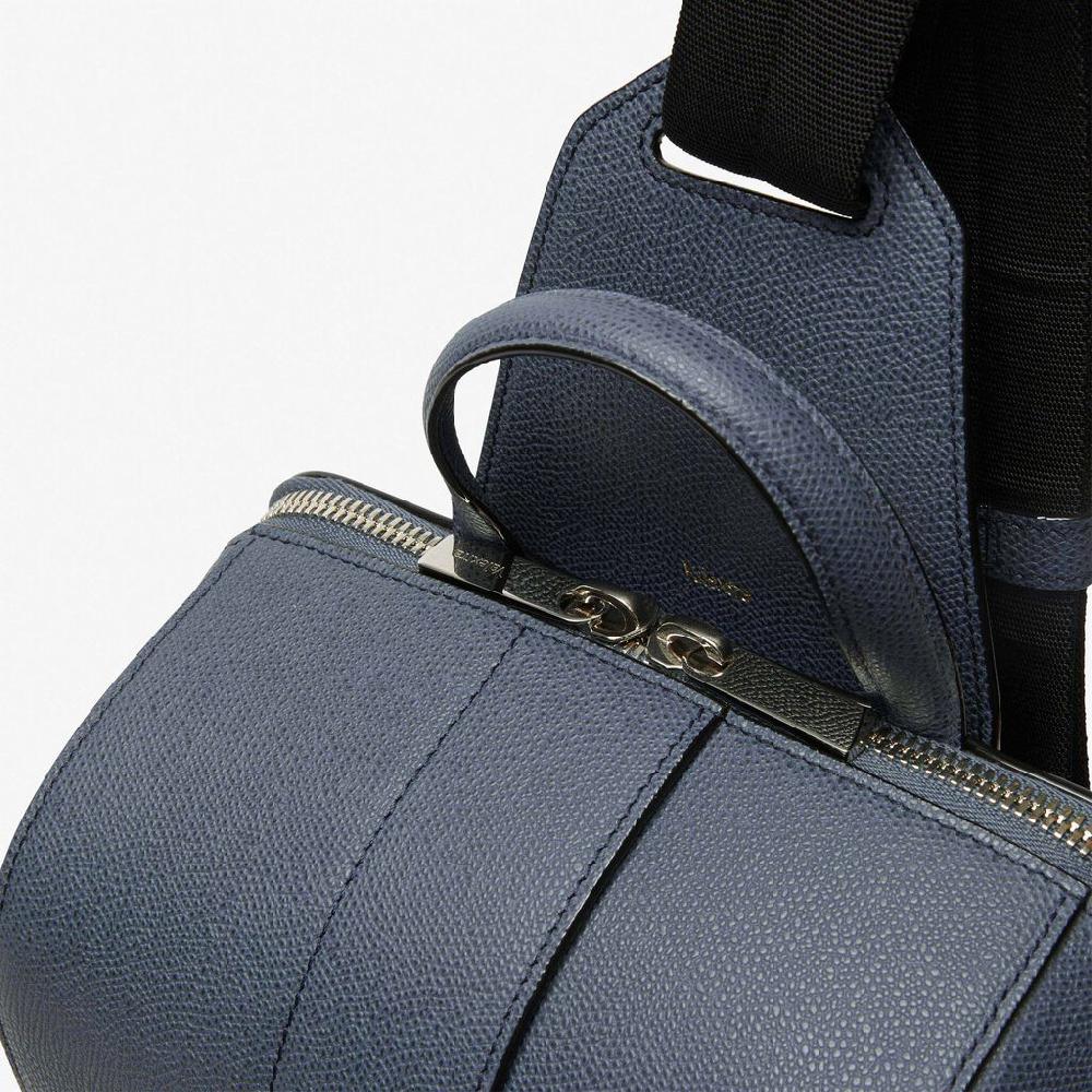 Valextra Zaino monospalla comodo in Pelle Grigia | Valextra V-Line Sconto