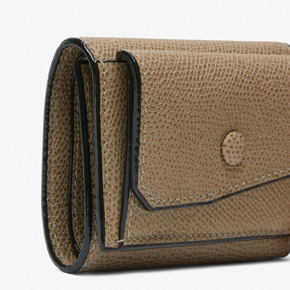 Valextra Portafoglio Bifold in Pelle Marrone Tortora | Valextra Hotsell