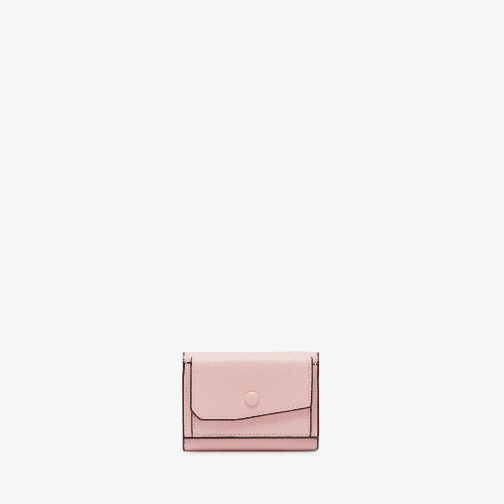 Valextra Portafoglio piccolo con portamonete in Pelle Rosa | Valextra
