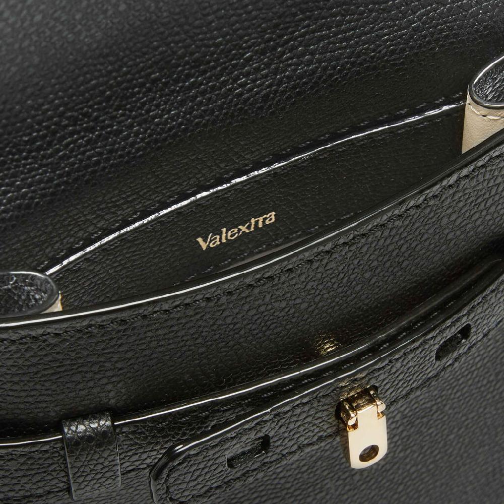 Valextra Borsa a tracolla Micro in Pelle Nera | Valextra Brera In Linea
