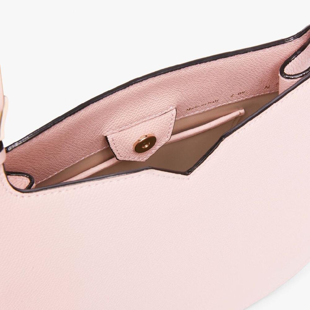 Valextra Borsa a spalla Mini in Pelle Rosa | Valextra Hobo Qualità