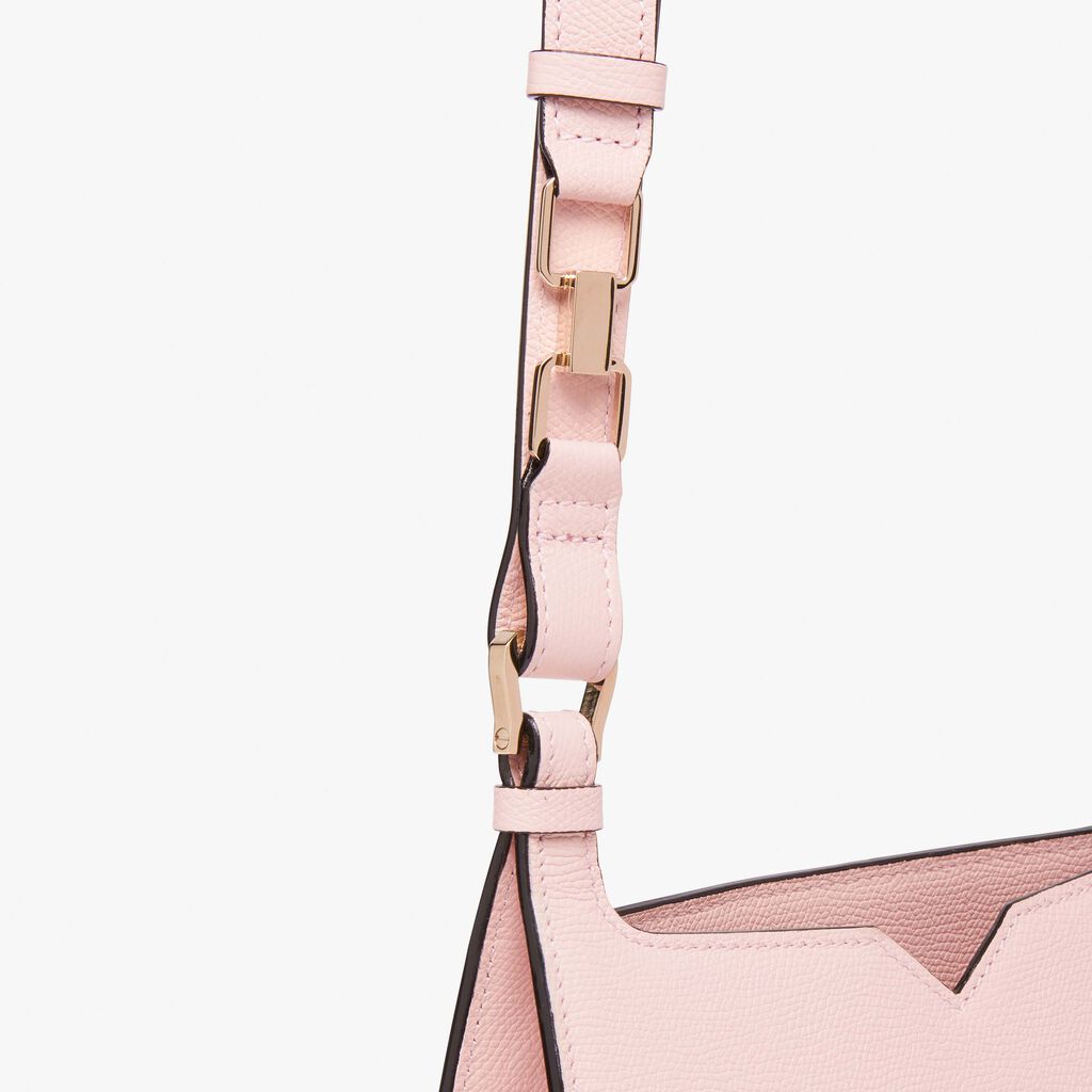 Valextra Borsa a spalla Mini in Pelle Rosa | Valextra Hobo Qualità