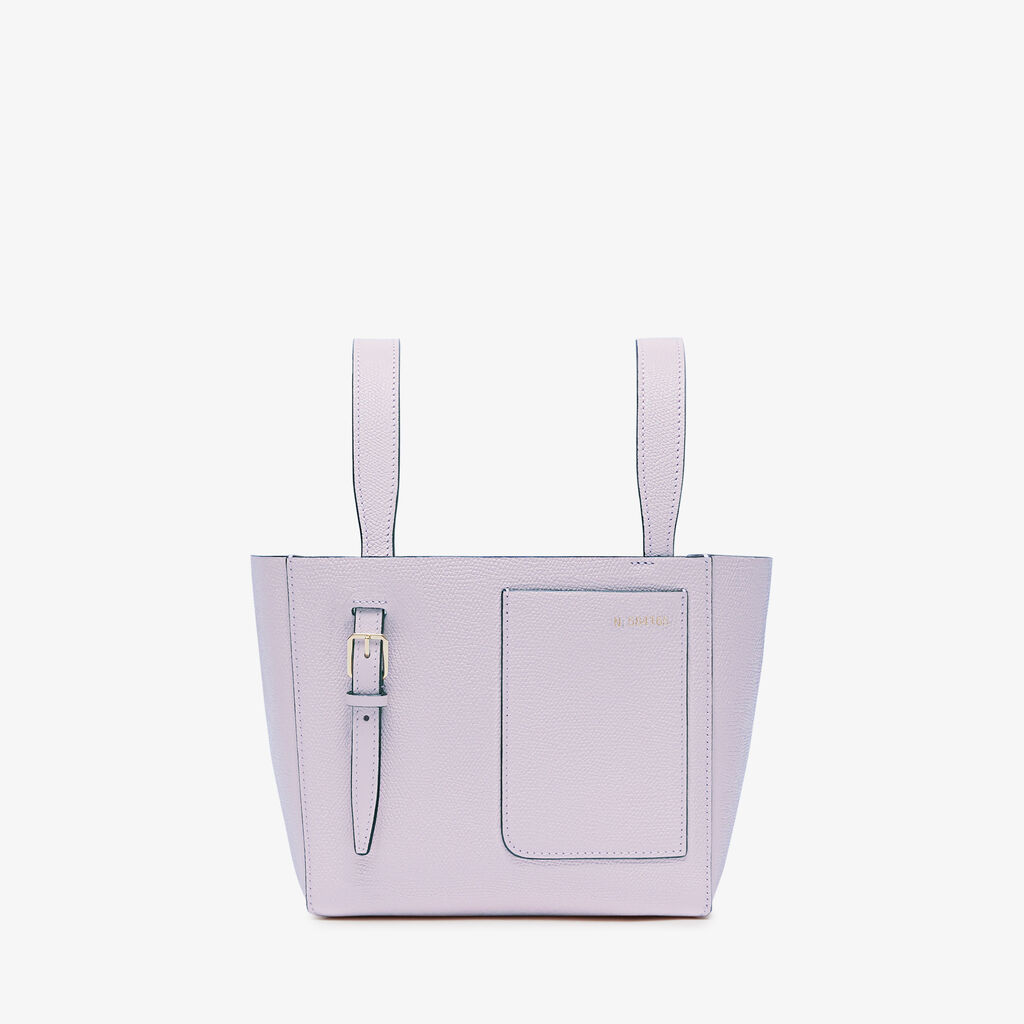 Valextra Borsa a secchiello Donna di Lusso in Pelle Lilla | Valextra Soft