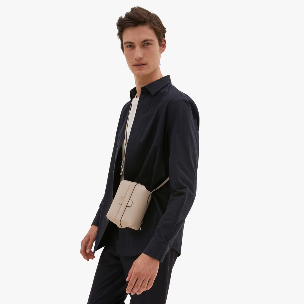 Valextra Borsa a tracolla Mini in Pelle Rosa Nude | Valextra Tric Trac Soddisfazione Garantita