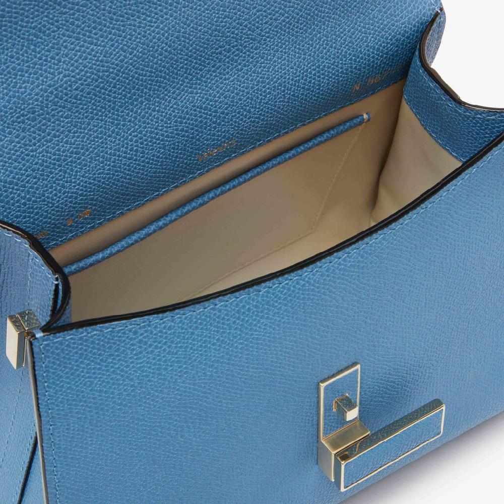 Valextra Borsa a mano da Donna Mini in Pelle Azzurra | Valextra Iside Acquista Ora