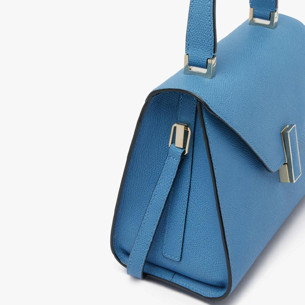 Valextra Borsa a mano da Donna Mini in Pelle Azzurra | Valextra Iside Acquista Ora