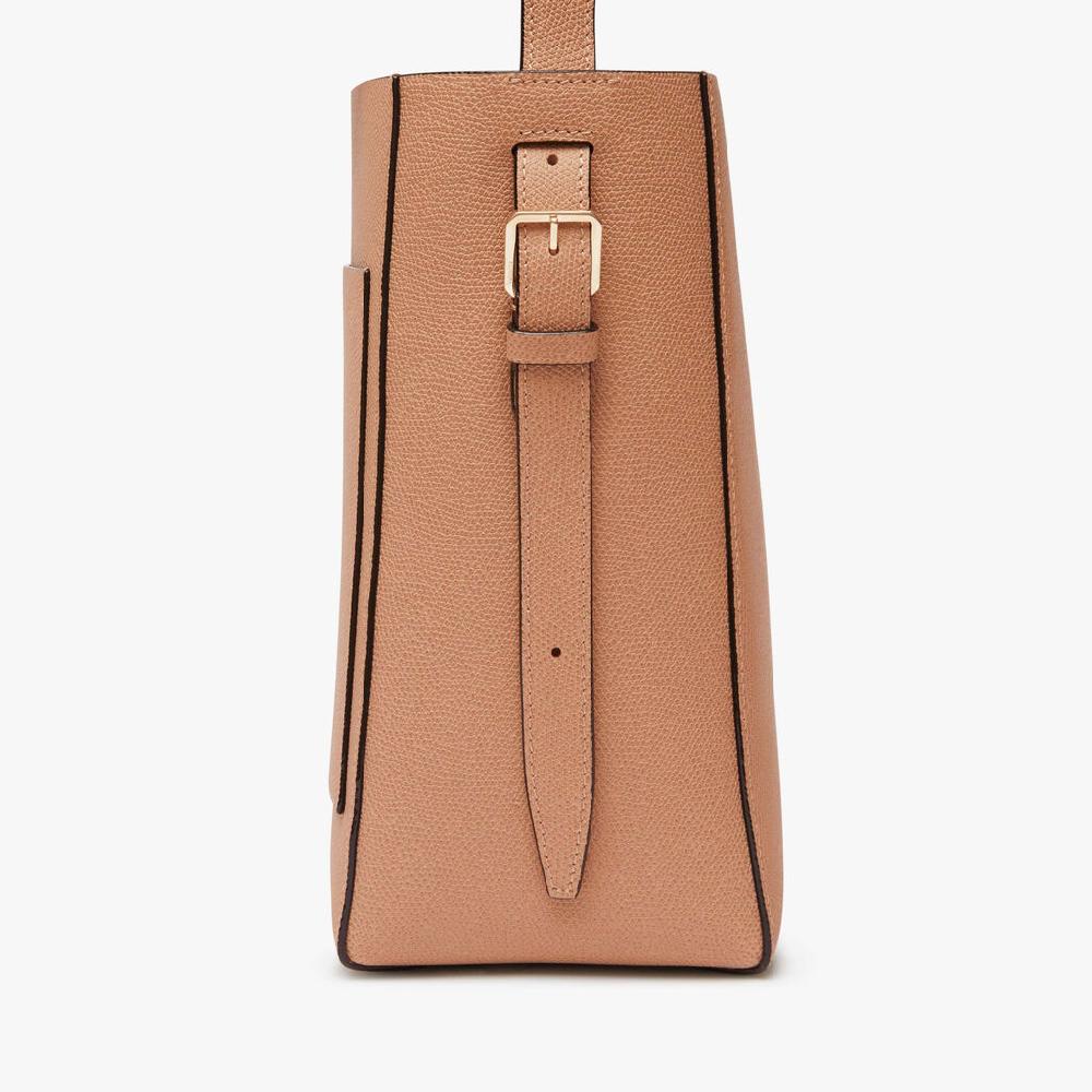Valextra Borsa a secchiello Donna Mini in Pelle Marrone | Valextra Soft Affare Del Giorno