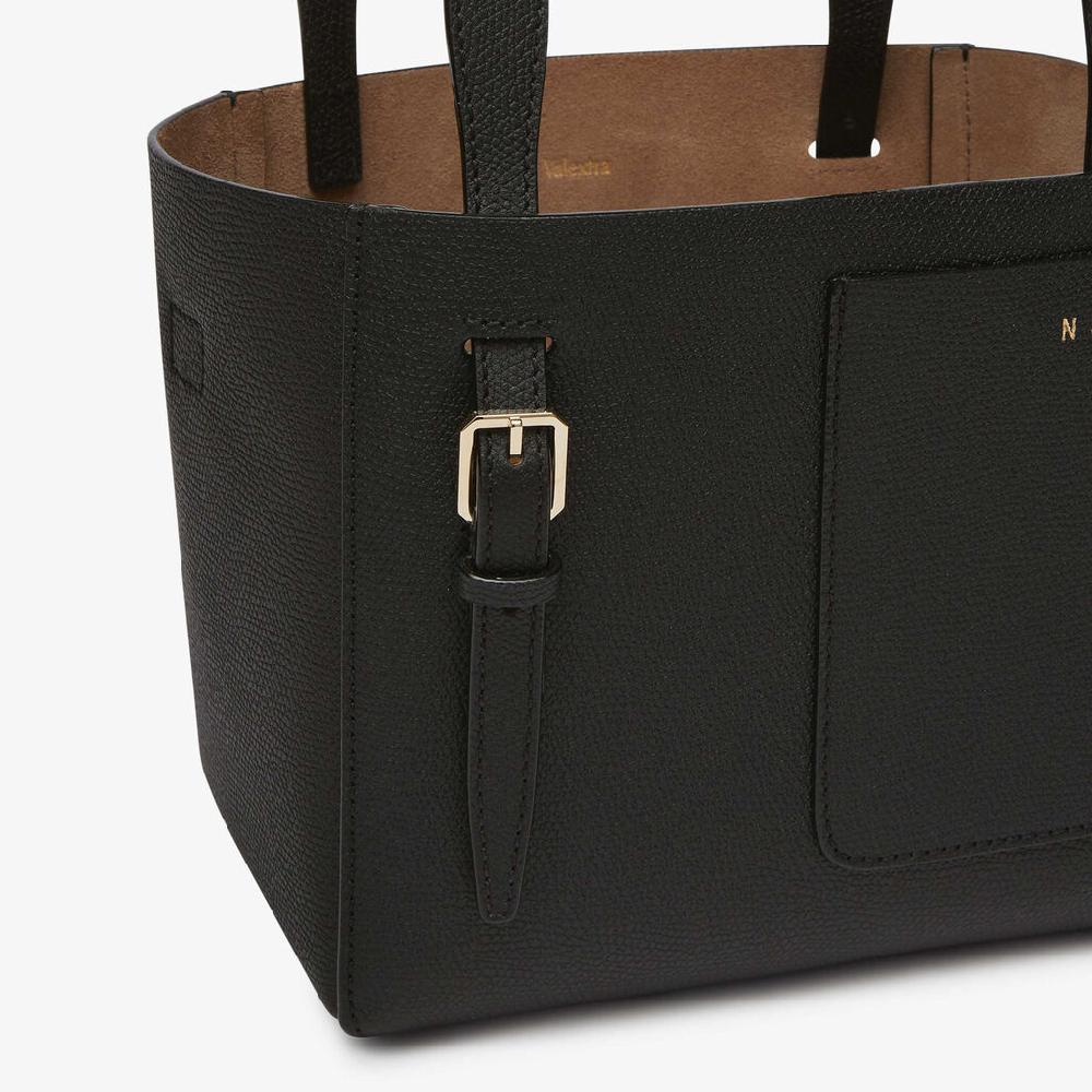 Valextra Borsa a secchiello da Donna in Pelle Nera | Valextra Soft Prezzo Ridotto