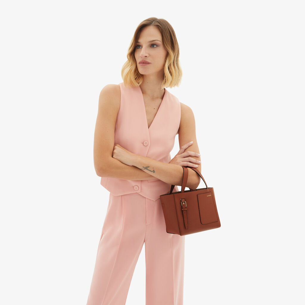 Valextra Borsetta a secchiello da Donna Marrone di Lusso | Valextra Soft Sottocosto