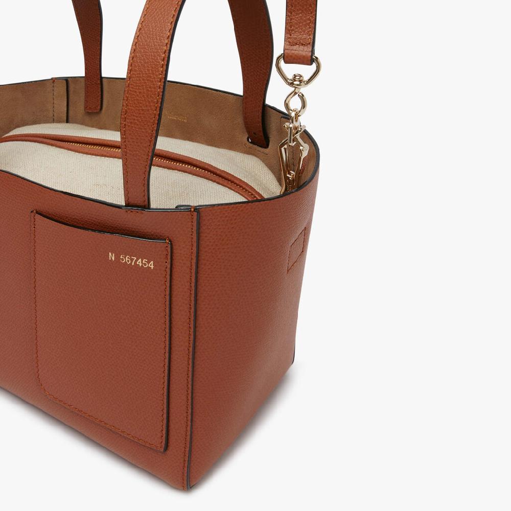 Valextra Borsetta a secchiello da Donna Marrone di Lusso | Valextra Soft Sottocosto
