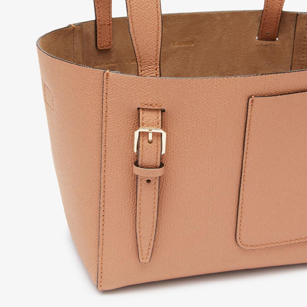 Valextra Borsa a secchiello da Donna di Lusso in Pelle Marrone | Valextra Soft Convenienza