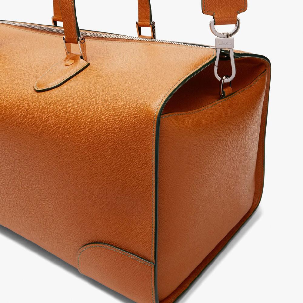 Valextra Borsone viaggio Grande in Pelle Marrone | Valextra Boston Offerta