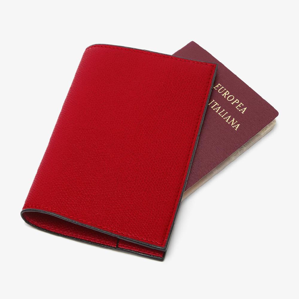 Valextra Porta passaporto da Donna in Pelle Rossa di Lusso | Valextra Saldi