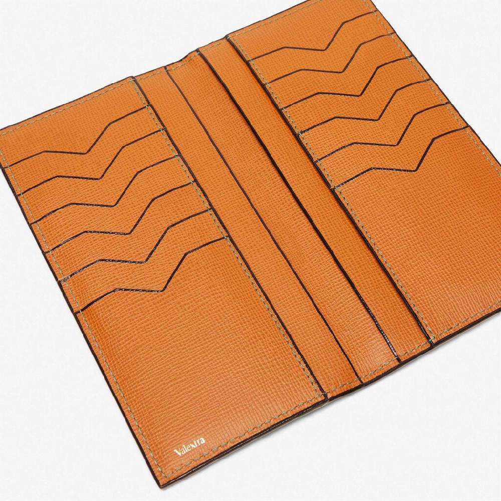 Valextra Portafoglio Bifold con tasche in Pelle Marrone | Valextra Vendite Flash