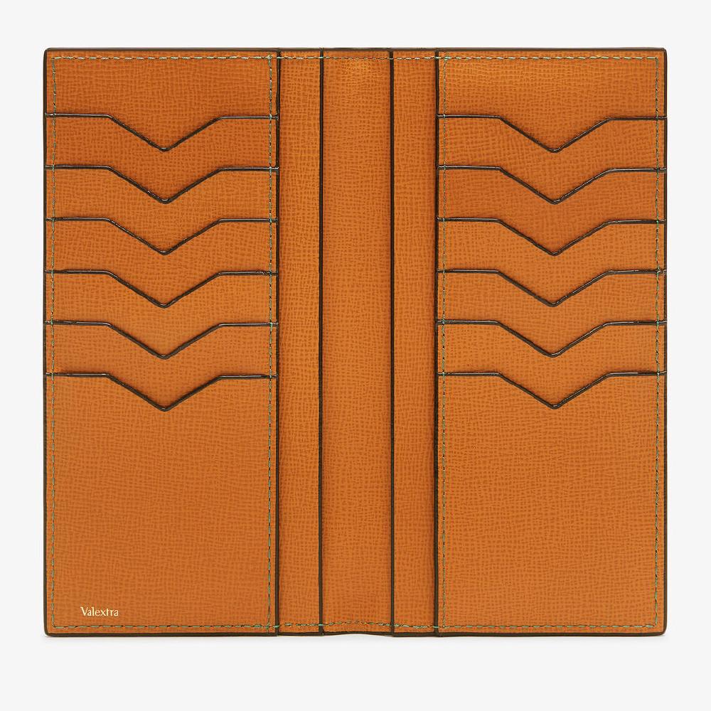 Valextra Portafoglio Bifold con tasche in Pelle Marrone | Valextra Vendite Flash