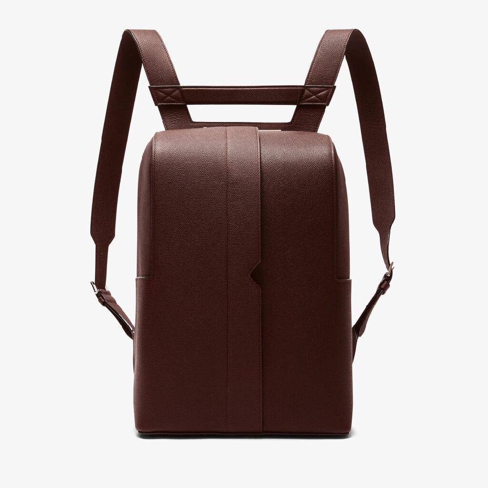 Valextra Zaino comodo ed ergonomico in Pelle Marrone | Valextra V-Line