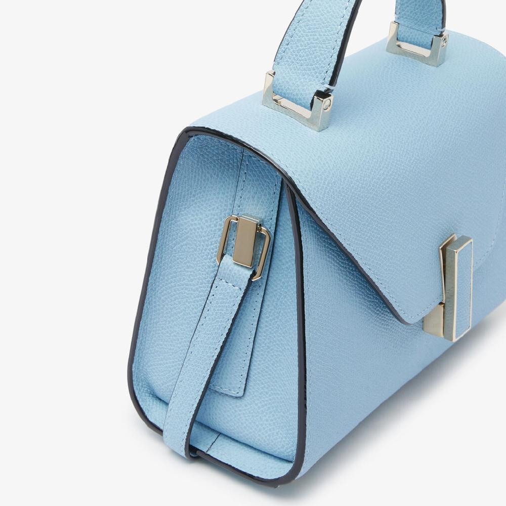 Valextra Borsa tracolla da Donna in Pelle rigida Blu | Valextra Iside Qualità
