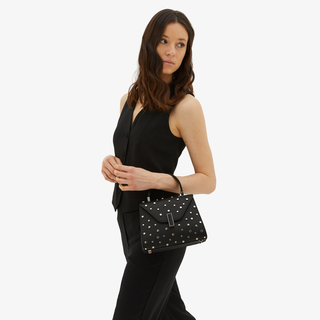 Valextra Borsa a mano da Donna Mini Nera di Lusso | Valextra Iside Promozione