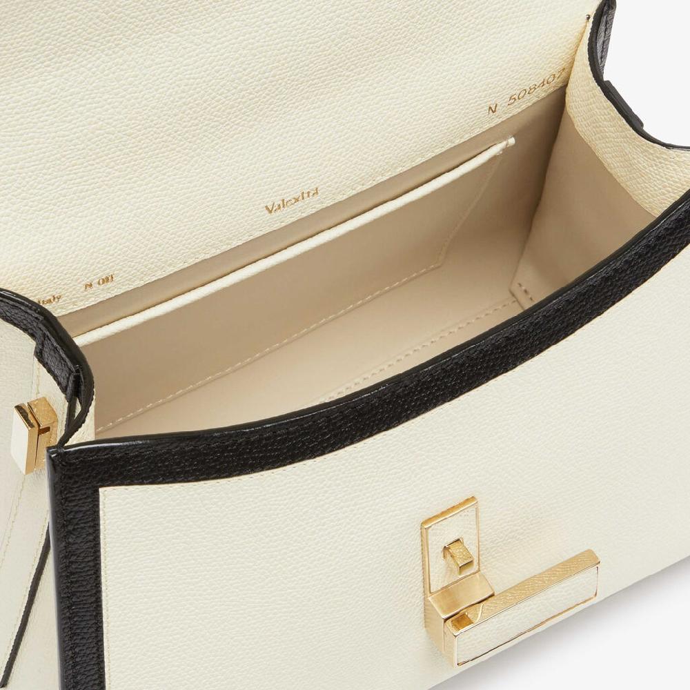 Valextra Borsa a mano Mini in Pelle Bianca | Valextra Iside Spedizione Gratuita