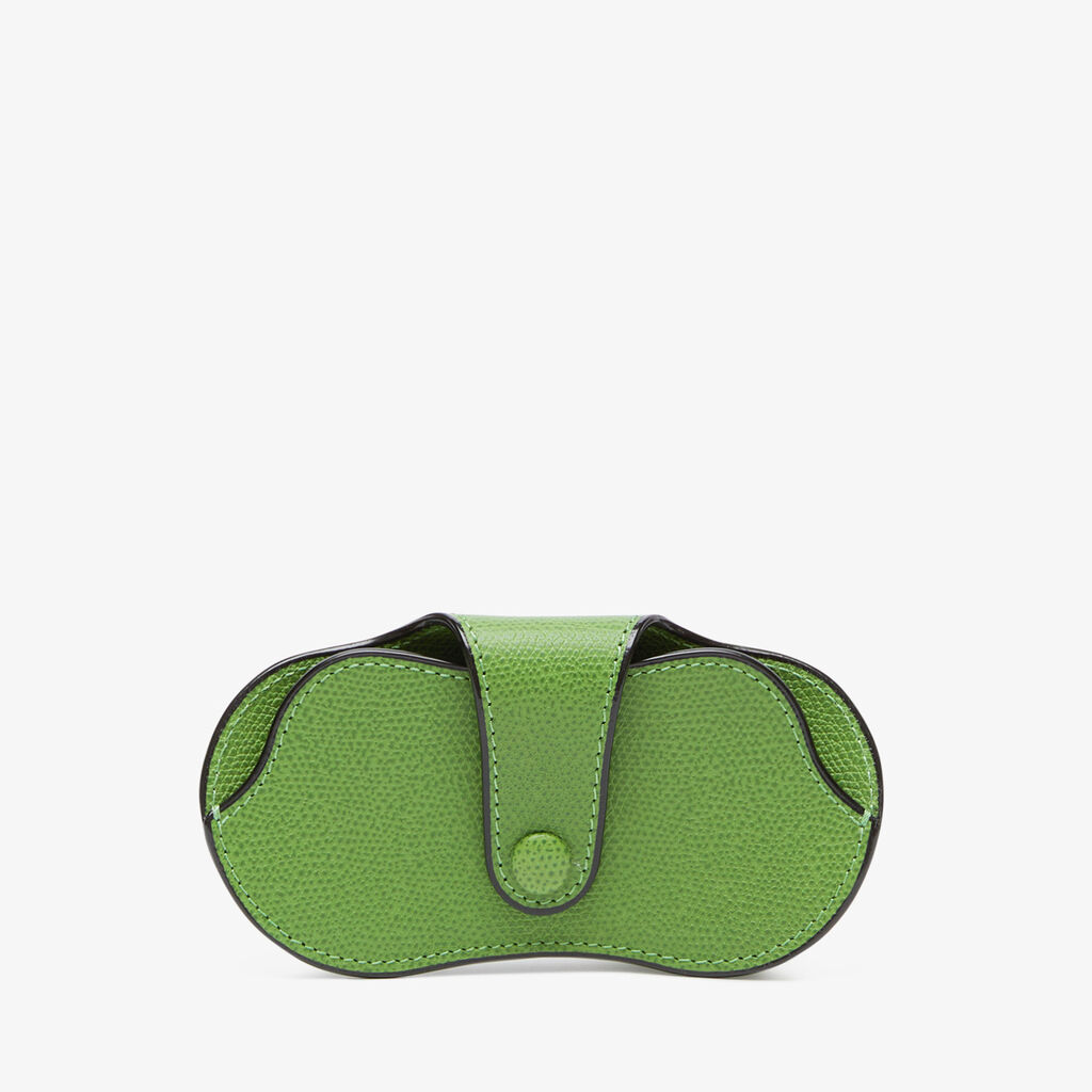 Valextra Custodia occhiali morbida in Pelle Verde | Valextra Promozione Limitata