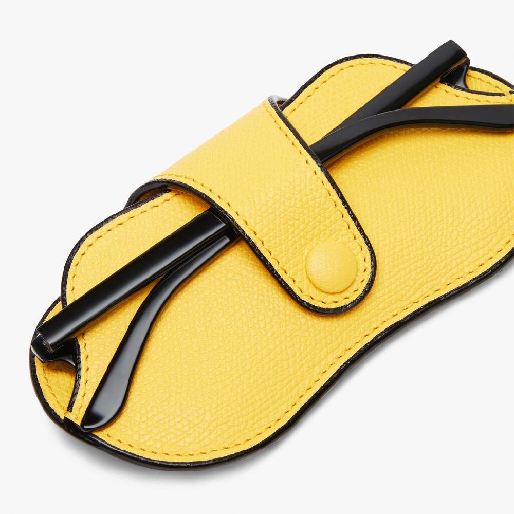 Valextra Custodia occhiali in Pelle Gialla | Valextra Shopping Online
