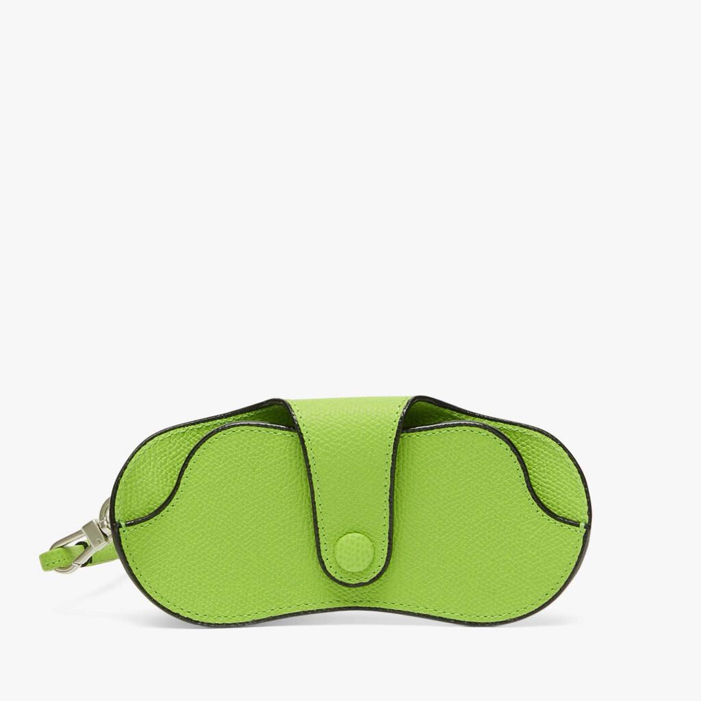 Valextra Custodia occhiali da Donna in Pelle Verde di Lusso | Valextra Presa
