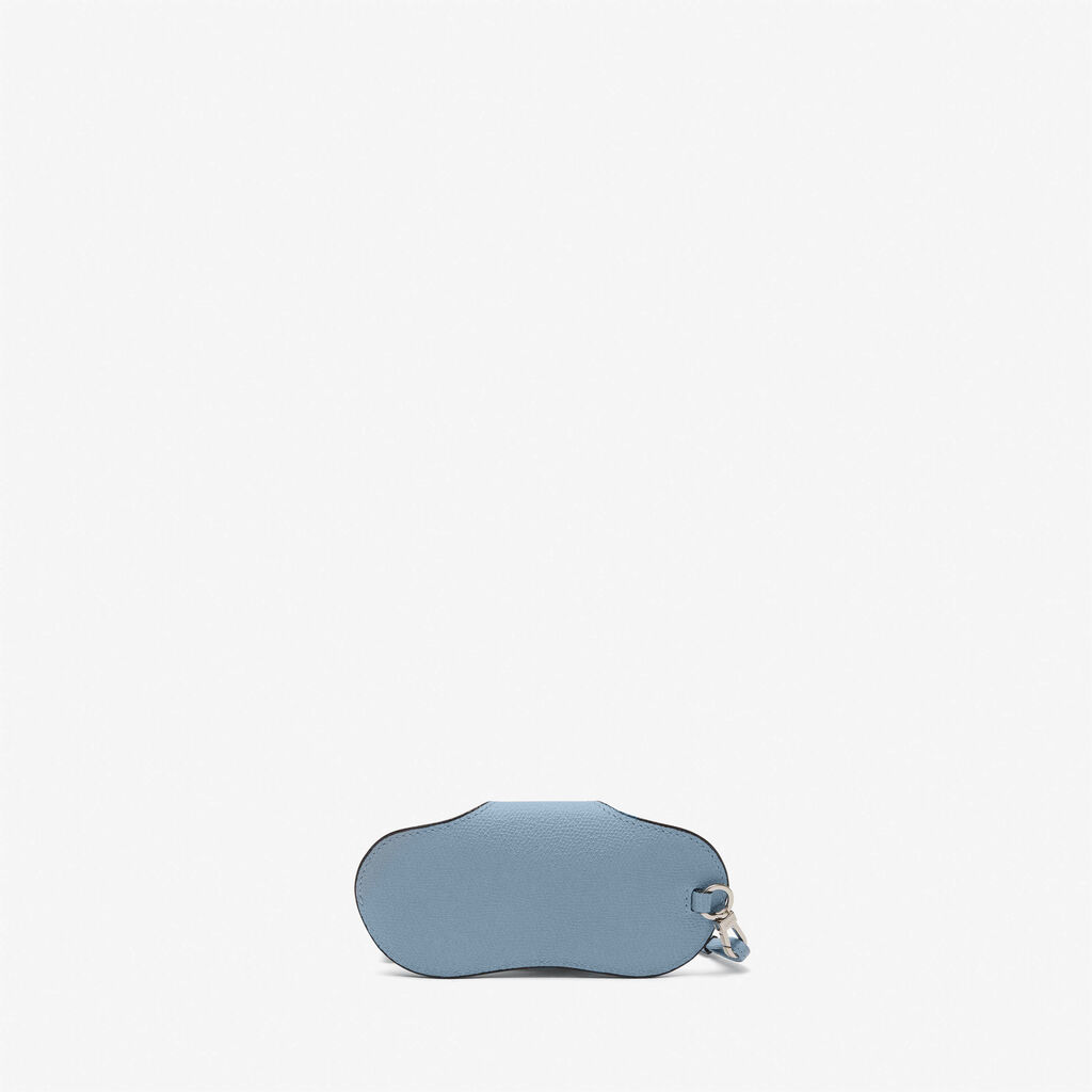 Valextra Porta occhiali in Pelle Azzurra con tracolla | Valextra Sconto
