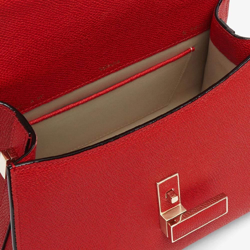 Valextra Borsetta a mano da Donna in Pelle Rossa | Valextra Iside Vendita Economica