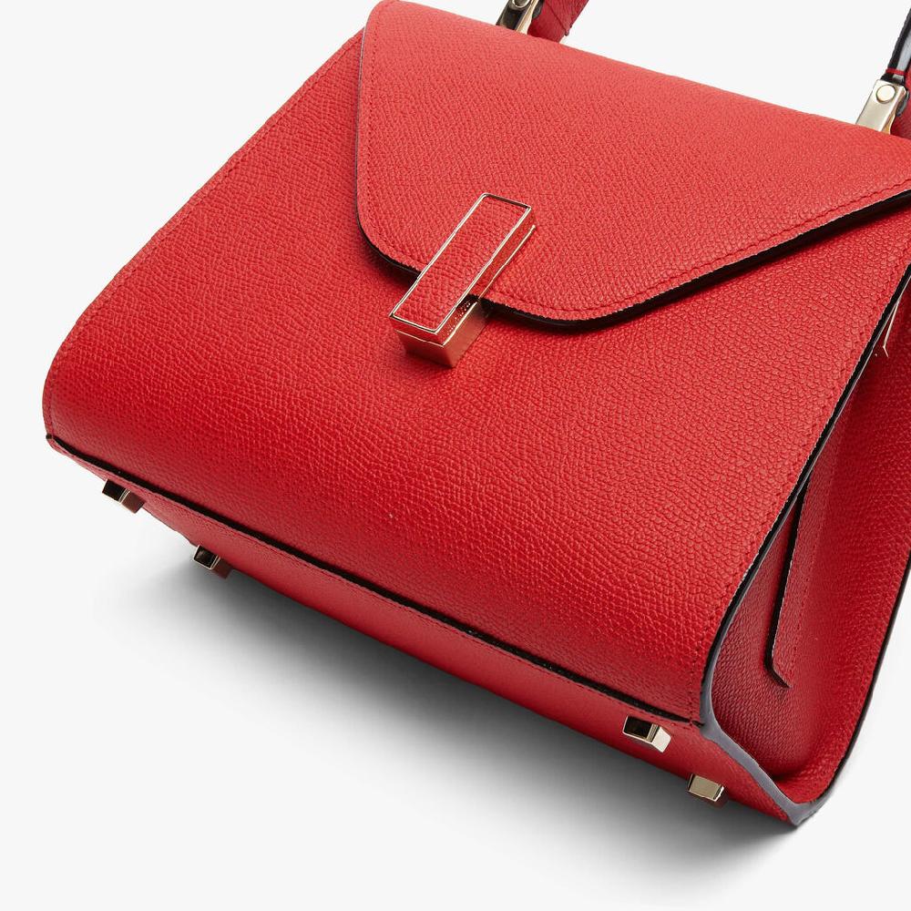Valextra Borsetta a mano da Donna in Pelle Rossa | Valextra Iside Vendita Economica