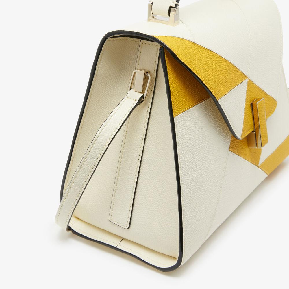 Valextra Borsa a mano da Donna Bianca e Gialla | Valextra Iside Negozio