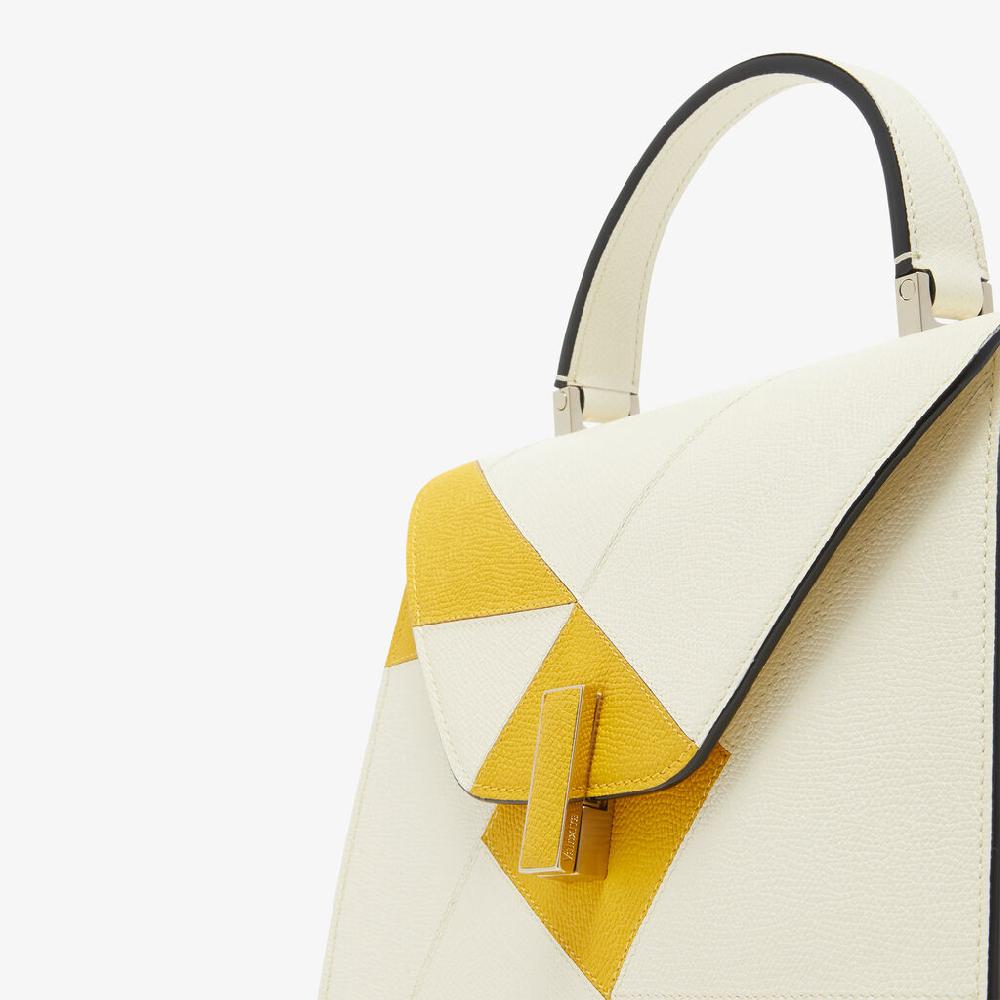 Valextra Borsa a mano da Donna Bianca e Gialla | Valextra Iside Negozio