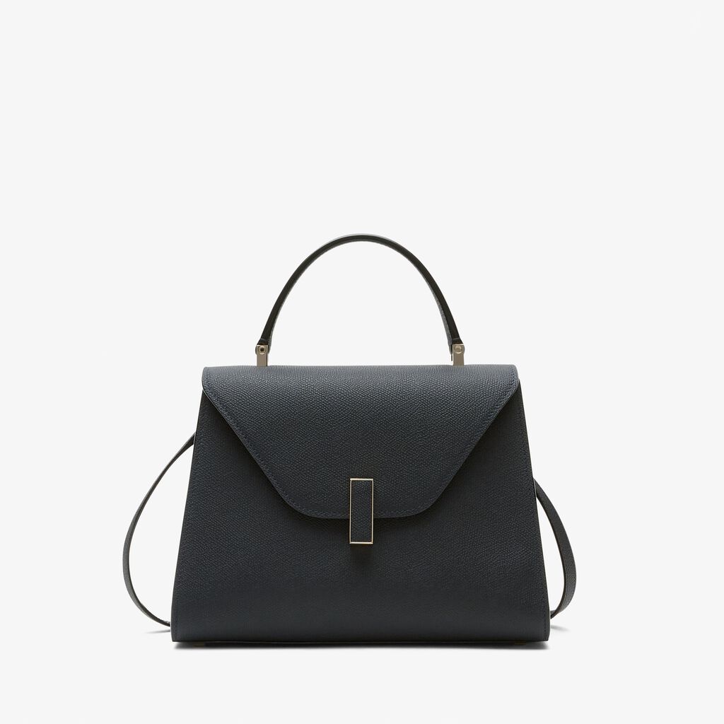 Valextra Borsa a mano Media in Pelle Blu Ottanio | Valextra Iside