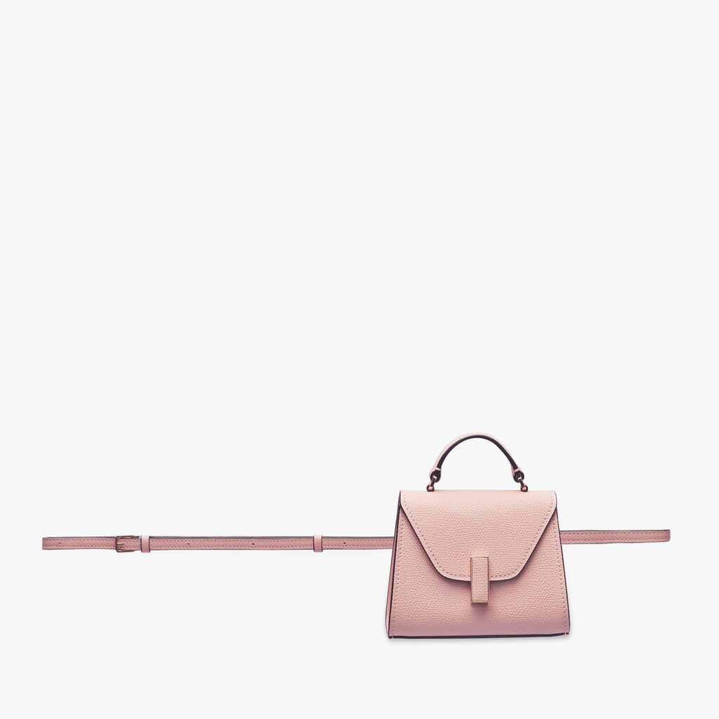 Valextra Borsetta cintura da Donna in Pelle Rosa | Valextra Iside