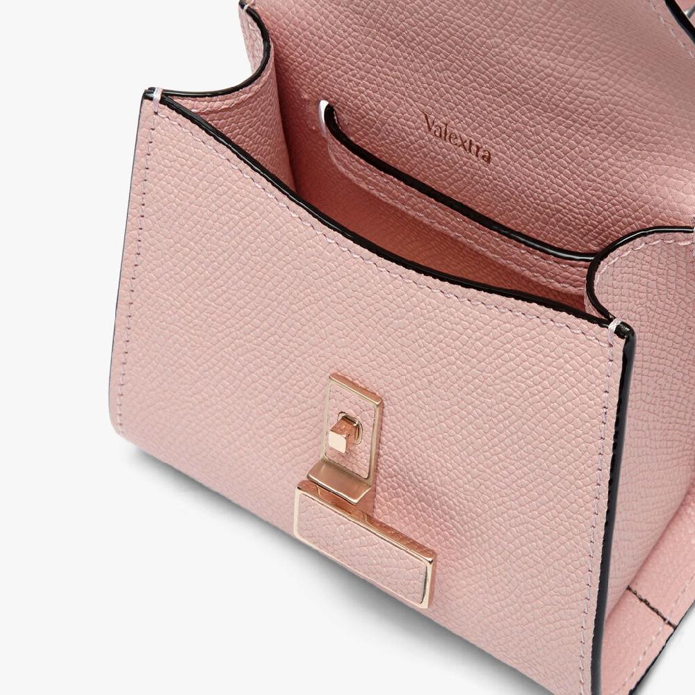 Valextra Borsetta cintura da Donna in Pelle Rosa | Valextra Iside Italy