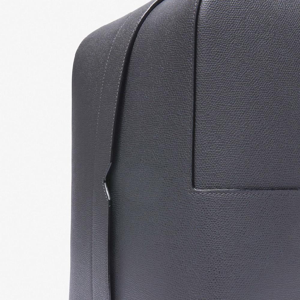 Valextra Valextra V-Line: Zaino da viaggio porta PC in Pelle Grigia Grande vendita