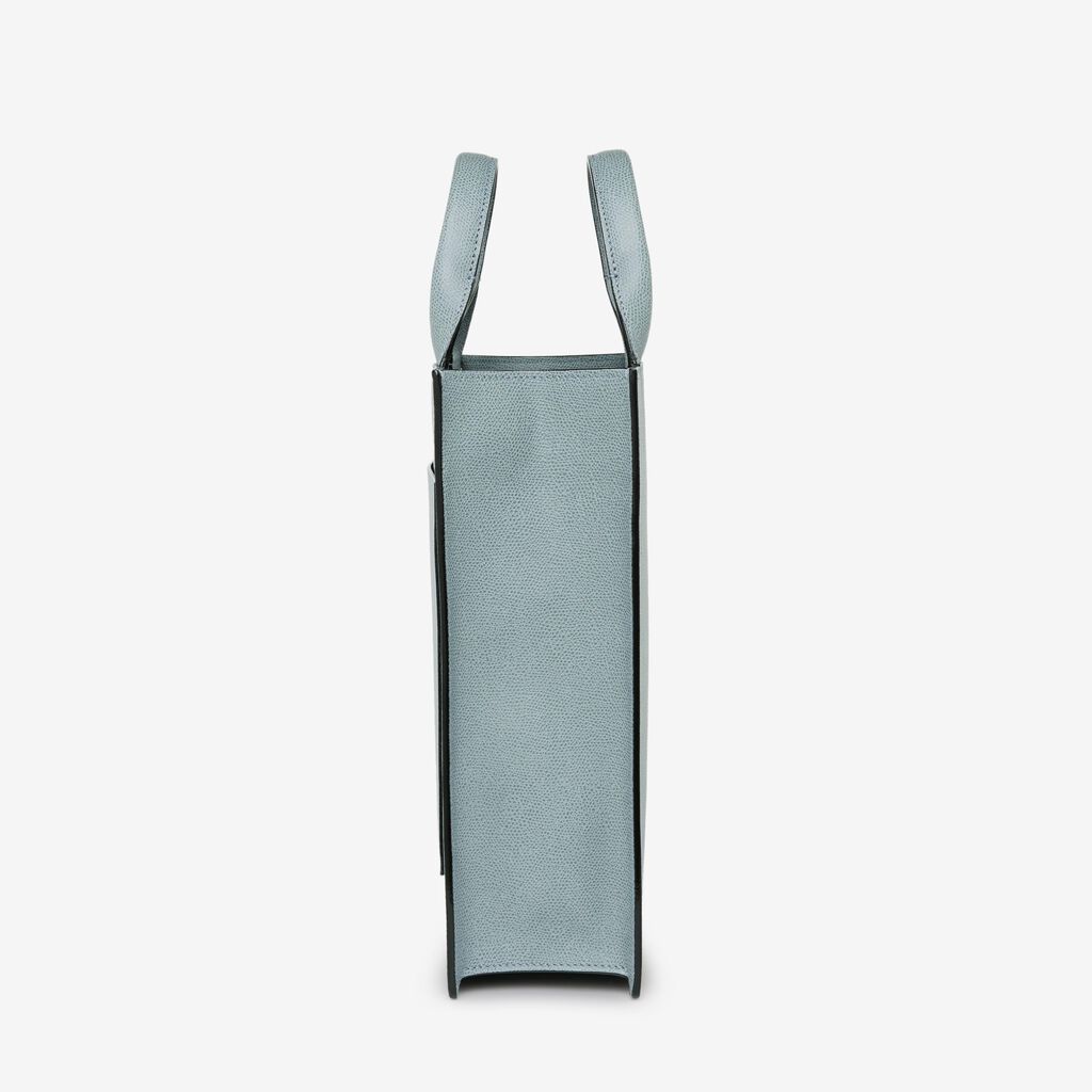 Valextra Tote bag Mini in Pelle Blu | Valextra Boxy Consegna Veloce