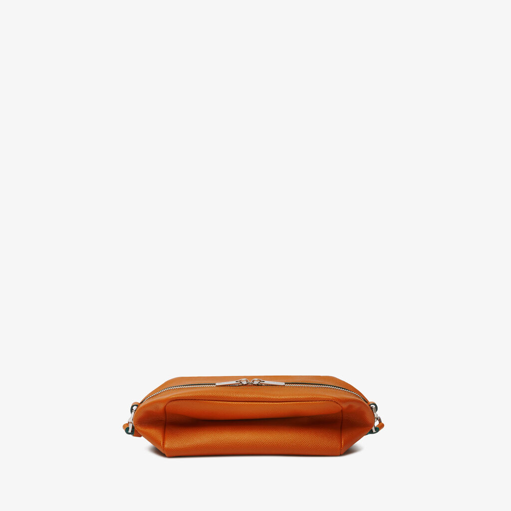 Valextra Borsa Origami Mini da Uomo in Pelle Marrone | Valextra