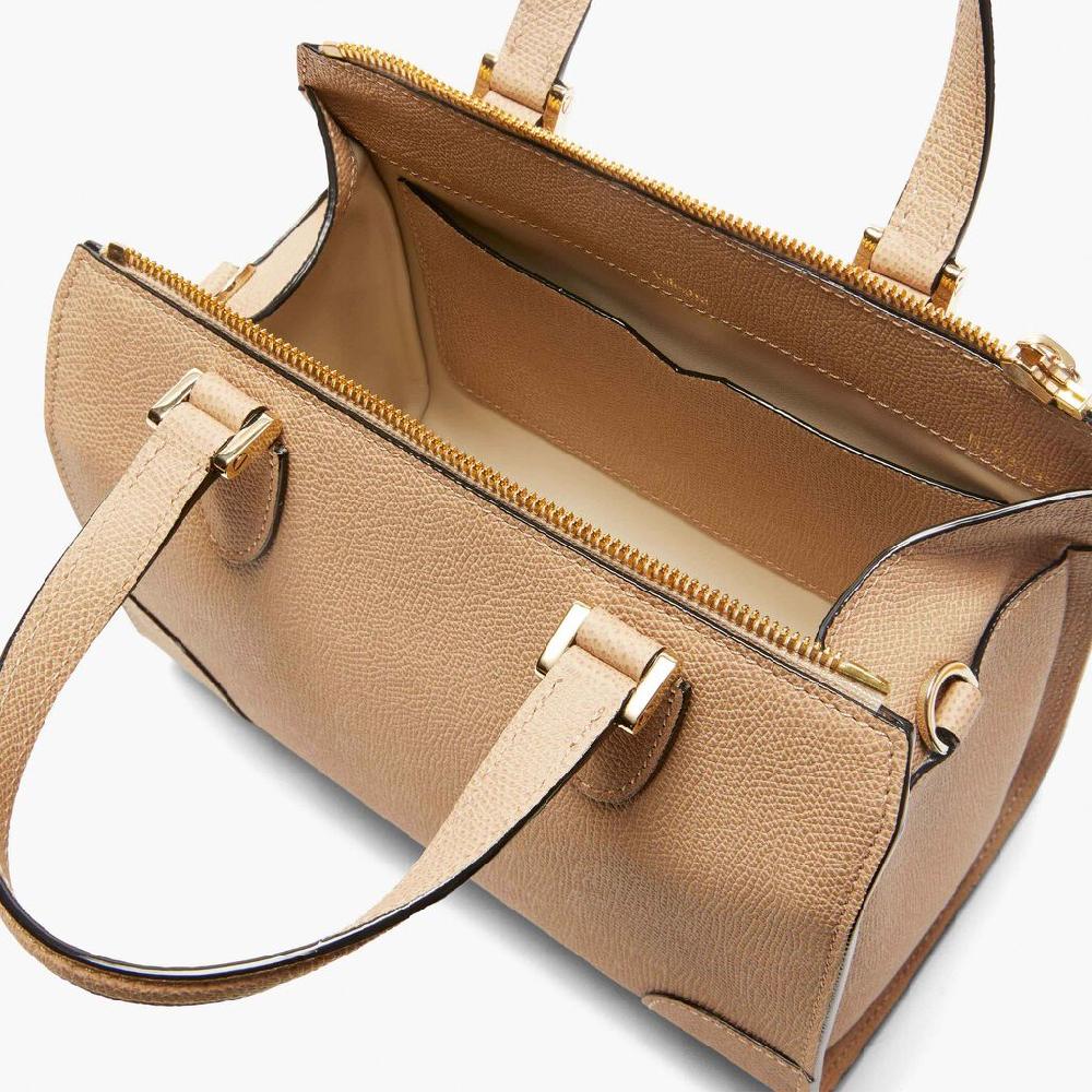 Valextra Borsa a bauletto in Pelle Beige con tracolla | Valextra Babila Economico