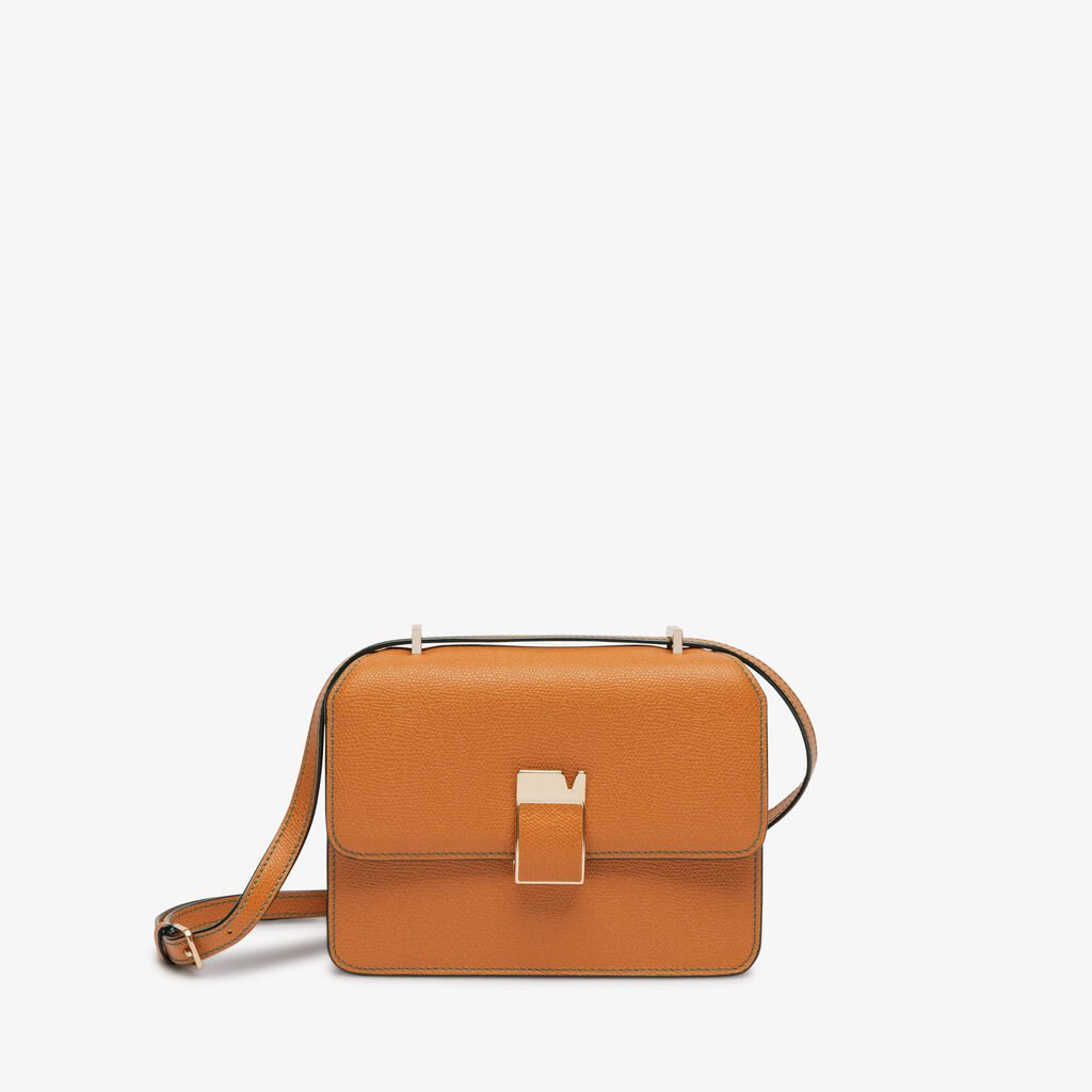 Valextra Borsetta a spalla Mini in Pelle Marrone | Valextra NoLo