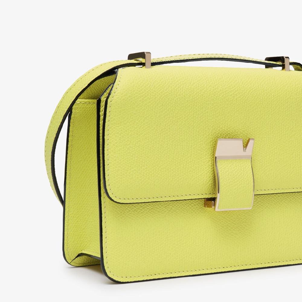 Valextra Borsa a tracolla da Donna in Pelle Gialla di Lusso | Valextra Offerta temporanea