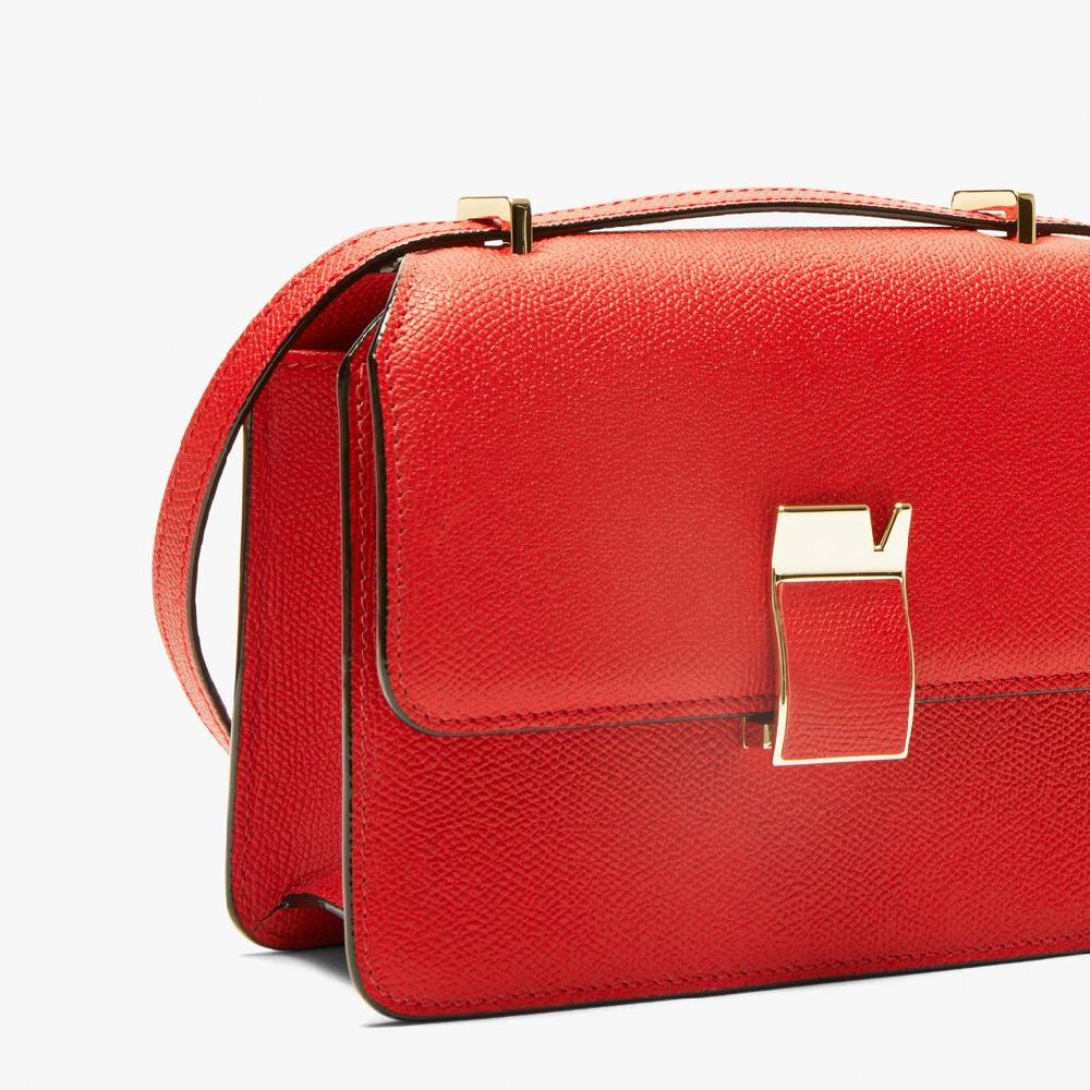 Valextra Borsa a tracolla in Pelle Rossa tracolla regolabile | Valextra In Vendita
