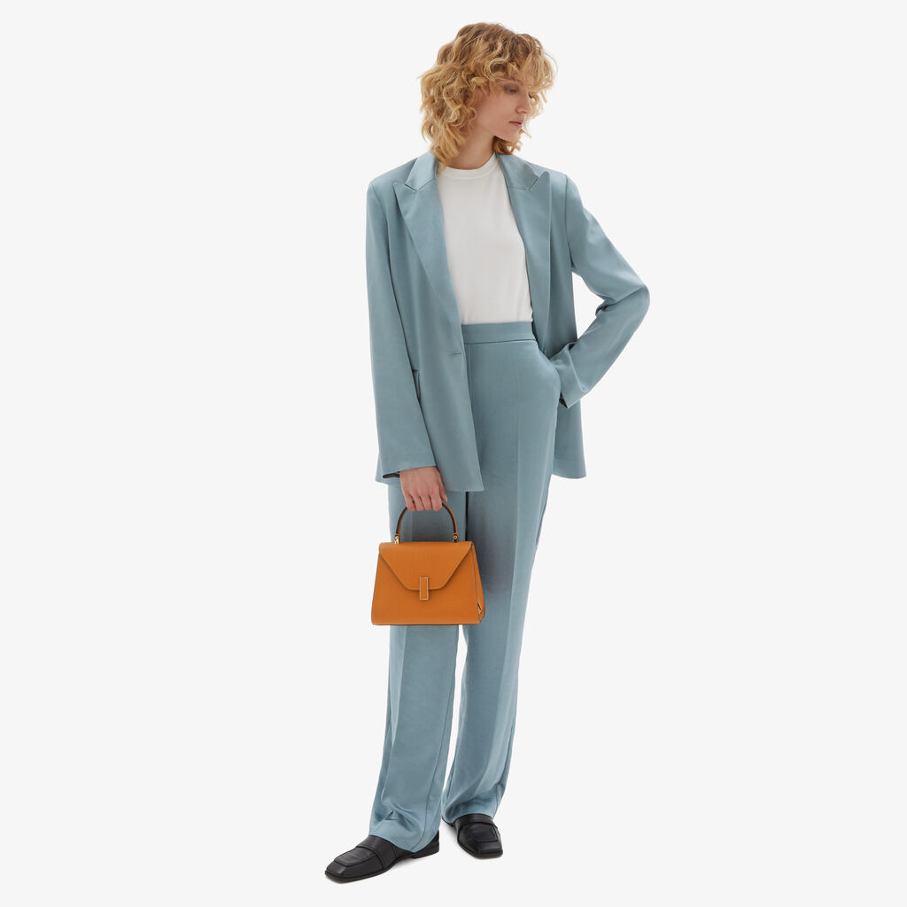 Valextra Valextra Iside: Borsa a mano Mini in Pelle Marrone Offerte