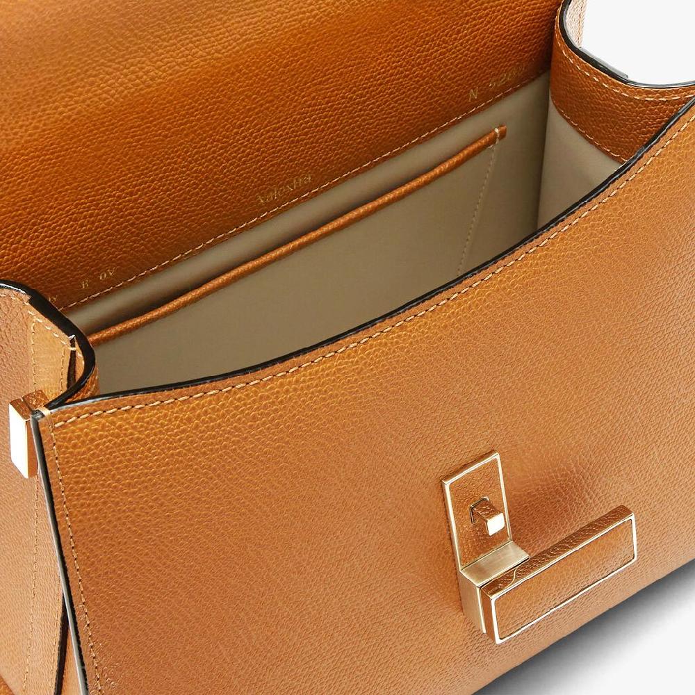 Valextra Valextra Iside: Borsa a mano Mini in Pelle Marrone Offerte