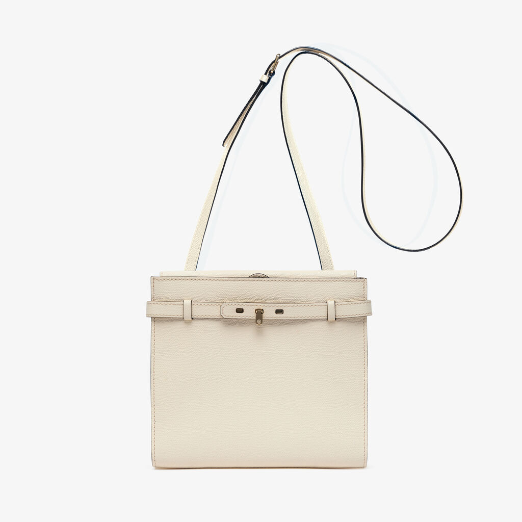 Valextra Borsa a tracolla Mini in Pelle Bianca | Valextra Brera
