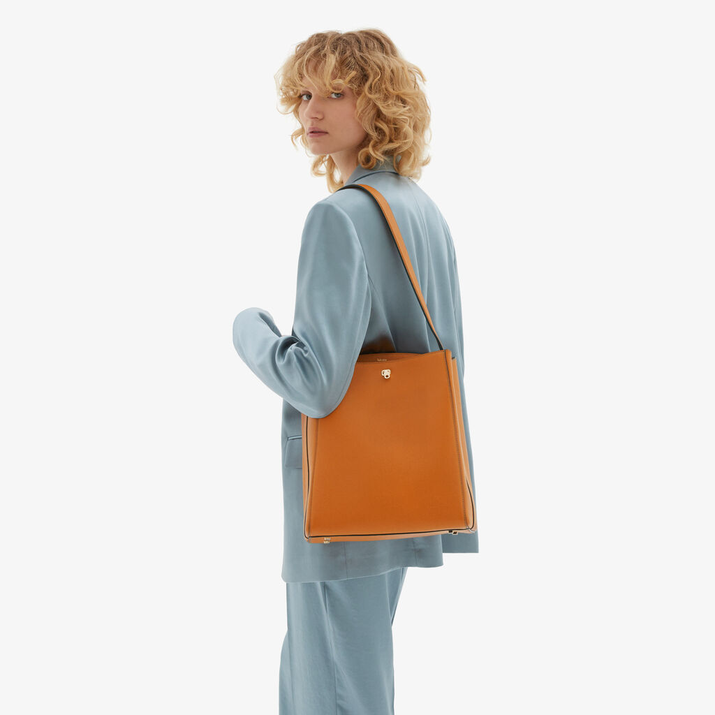 Valextra Borsa a spalla da Donna in Pelle Marrone | Valextra Brera Vendita Economica
