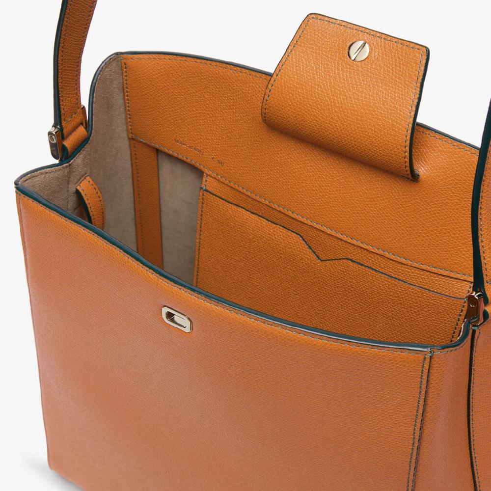 Valextra Borsa a spalla da Donna in Pelle Marrone | Valextra Brera Vendita Economica