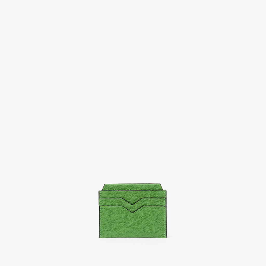 Valextra Portacarte elegante e compatto in Pelle Verde | Valextra ACQUISTA ORA