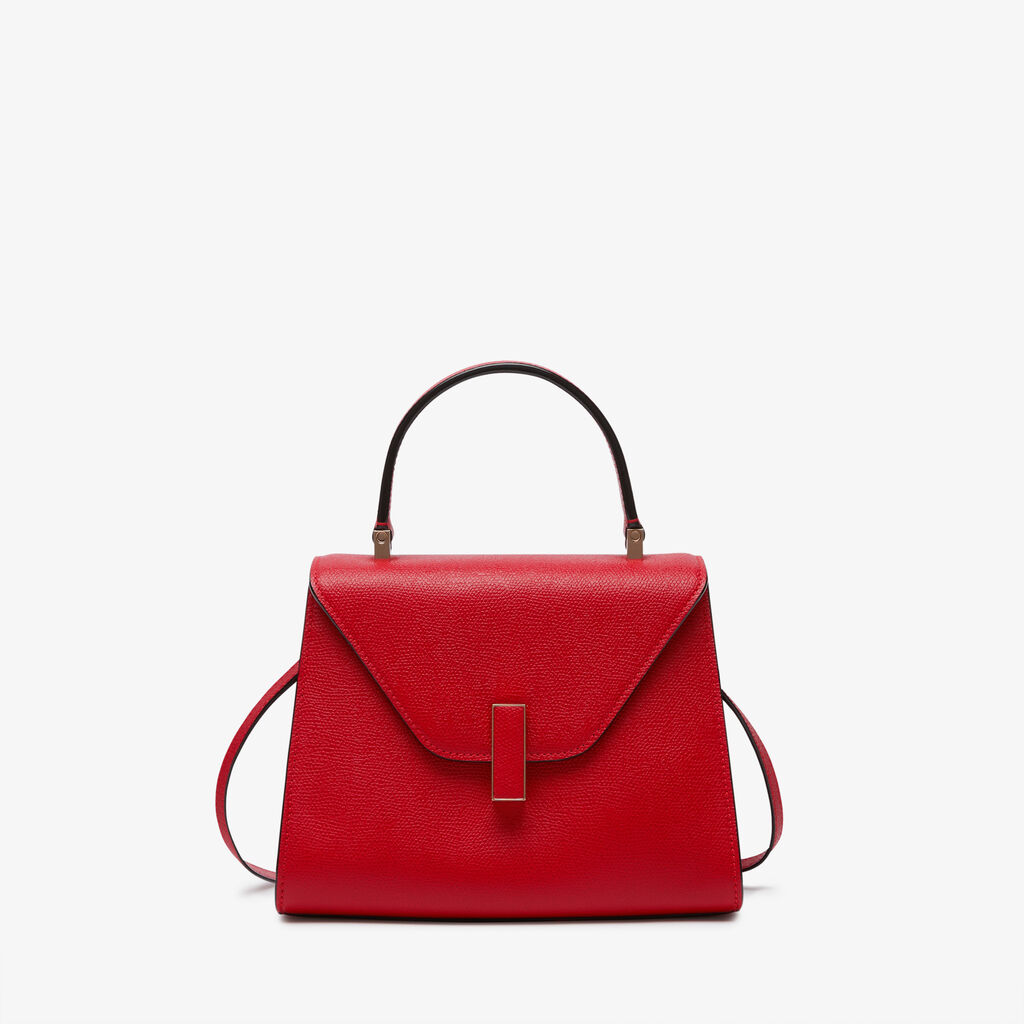 Valextra Valextra Iside: Borsa a mano Mini in Pelle Rossa Only for today