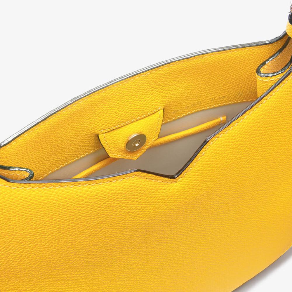 Valextra Borsa weekend Mini da Donna in Pelle Gialla | Valextra Hobo Fino al 55% di sconto