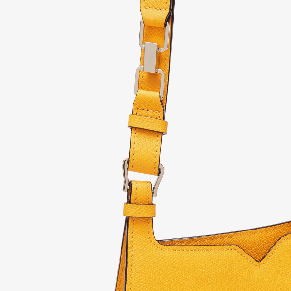 Valextra Borsa weekend Mini da Donna in Pelle Gialla | Valextra Hobo Fino al 55% di sconto